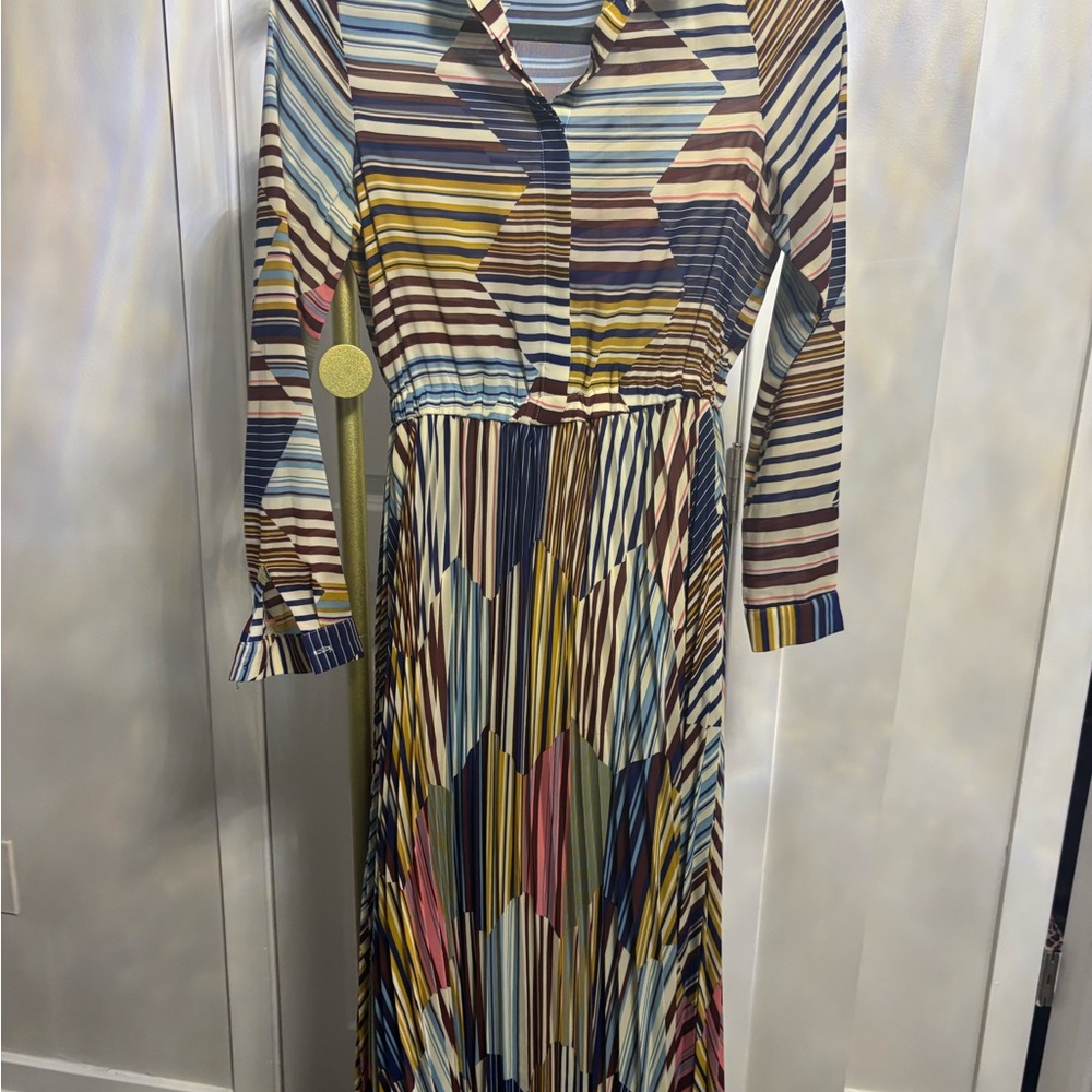 Striped Multicolor Maxi Dress